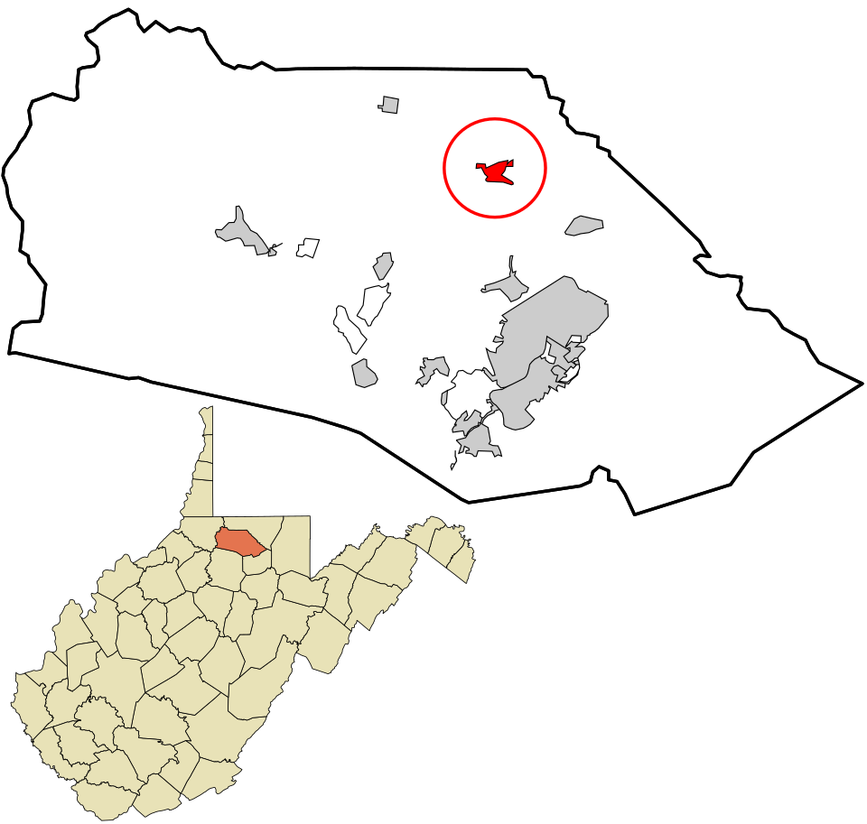 Locator map of Grant Town
