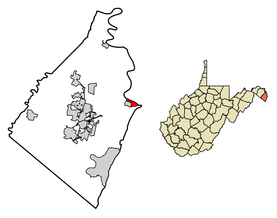 Locator map of Harpers Ferry