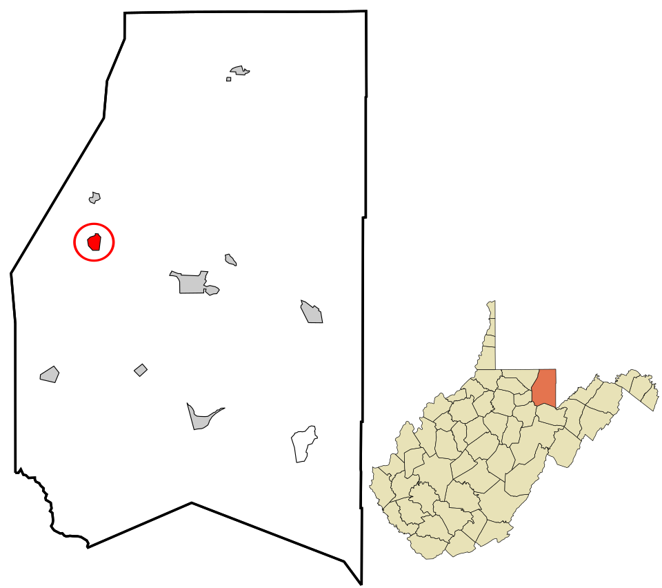 Locator map of Reedsville