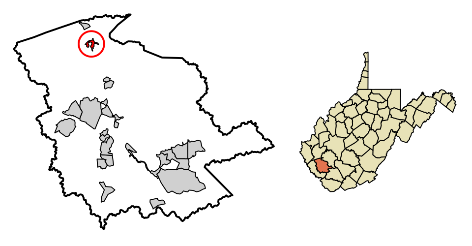 Locator map of Chapmanville