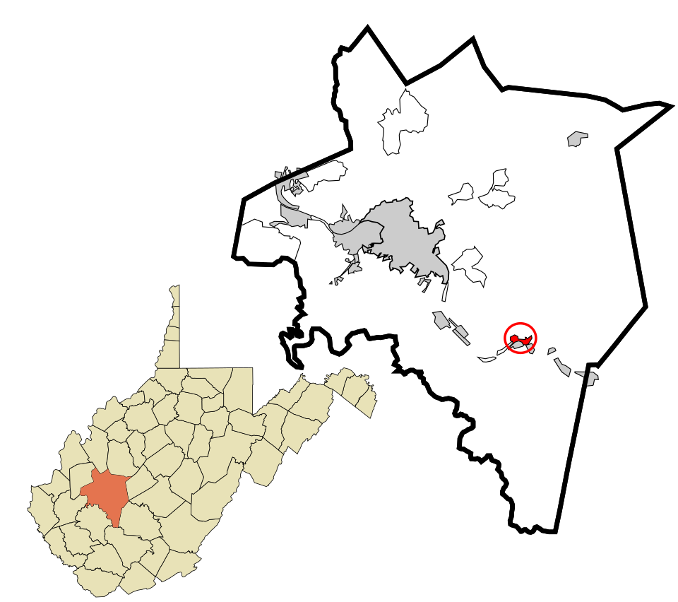 Locator map of Cedar Grove