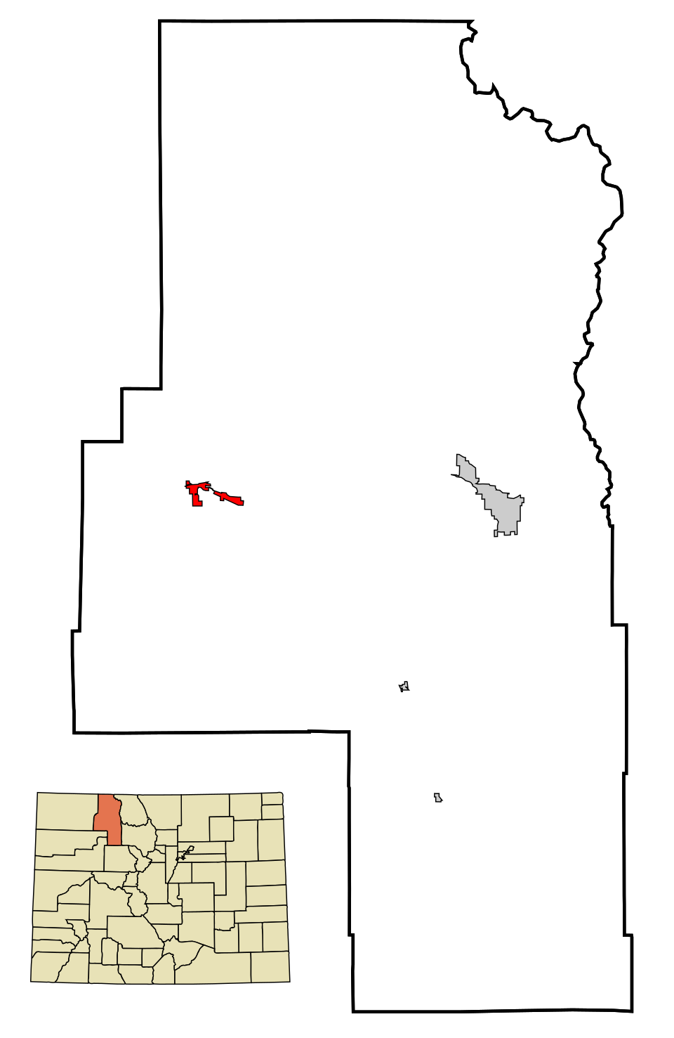 Locator map of Hayden