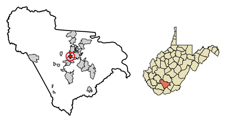 Locator map of Mabscott