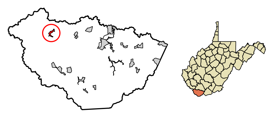 Locator map of Iaeger