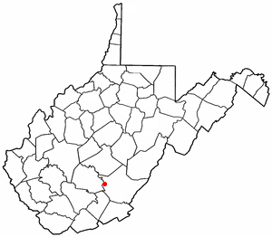Locator map of Rainelle