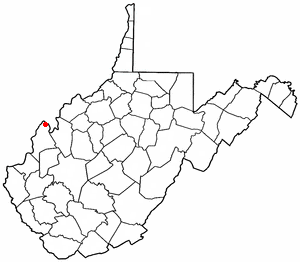 Locator map of New Haven