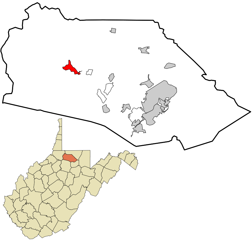 Locator map of Mannington