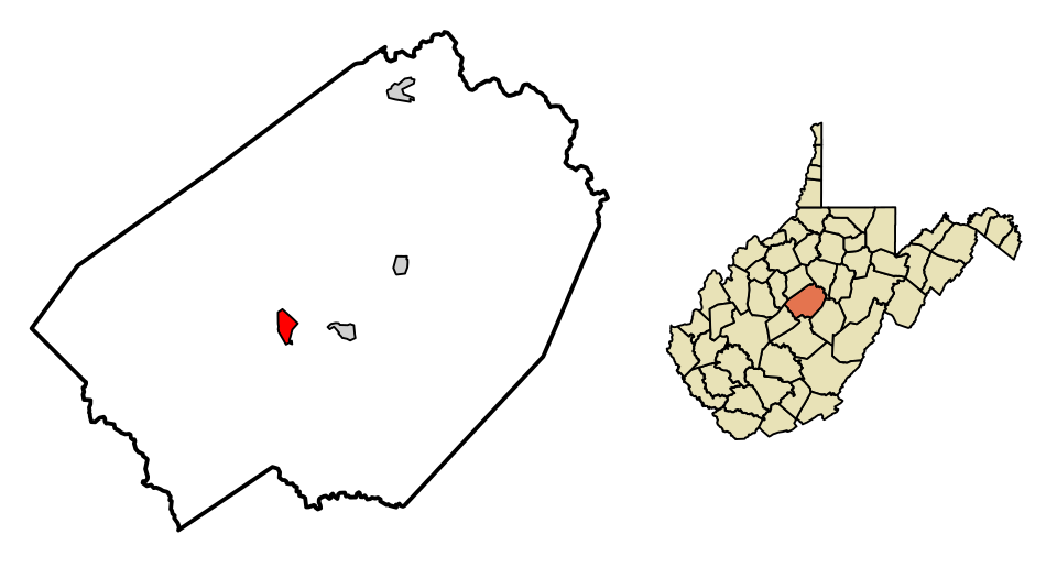 Locator map of Gassaway