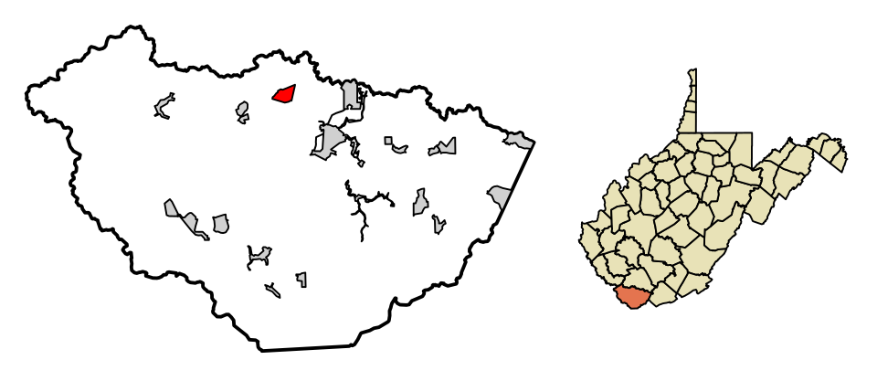 Locator map of Davy