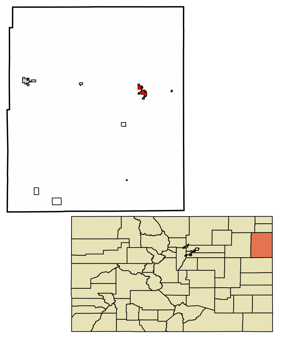 Locator map of Wray
