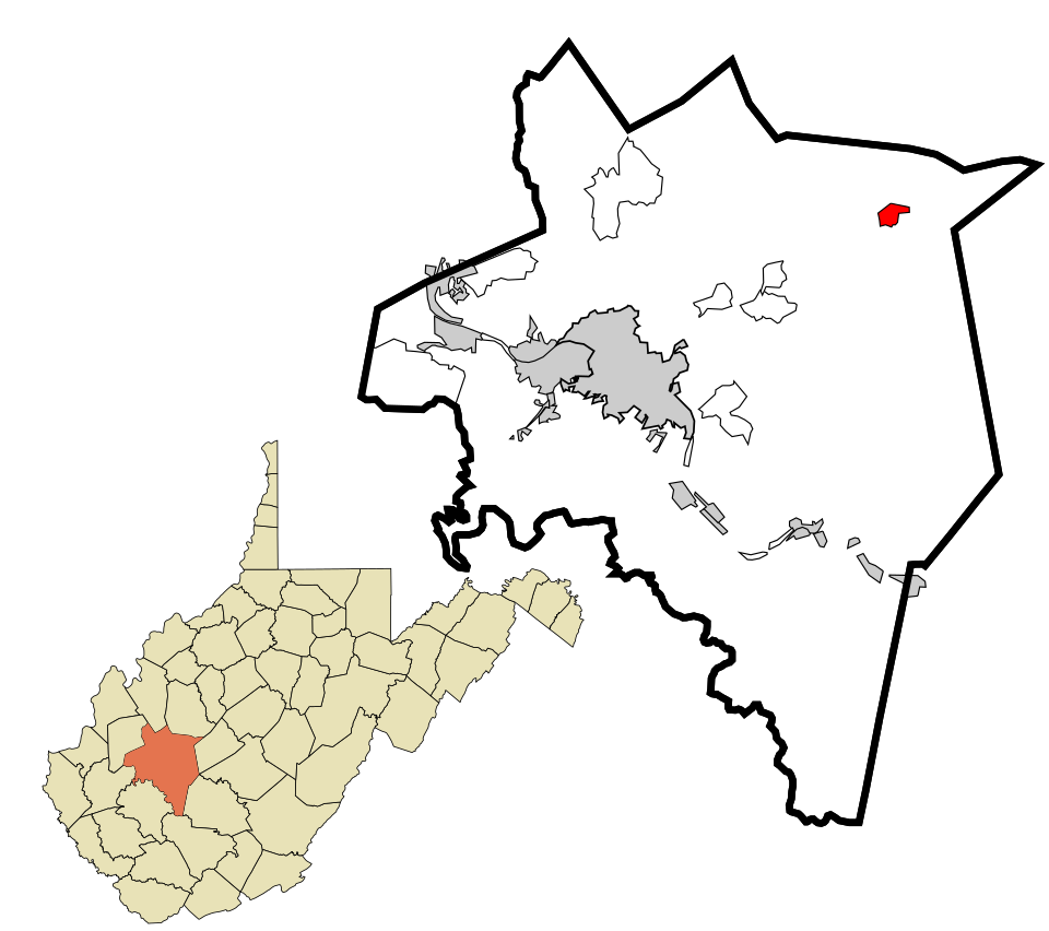 Locator map of Clendenin