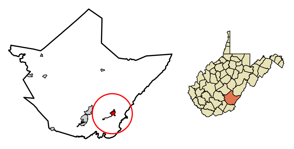 Locator map of White Sulphur Springs