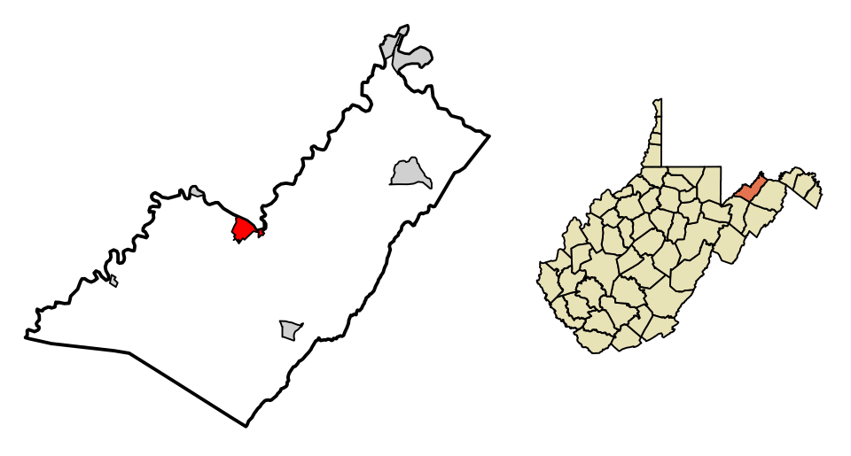 Locator map of Keyser
