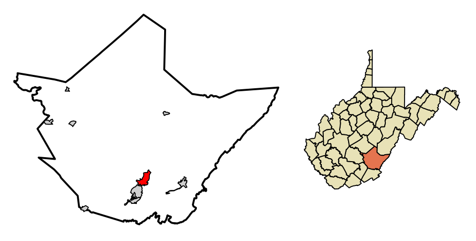 Locator map of Lewisburg