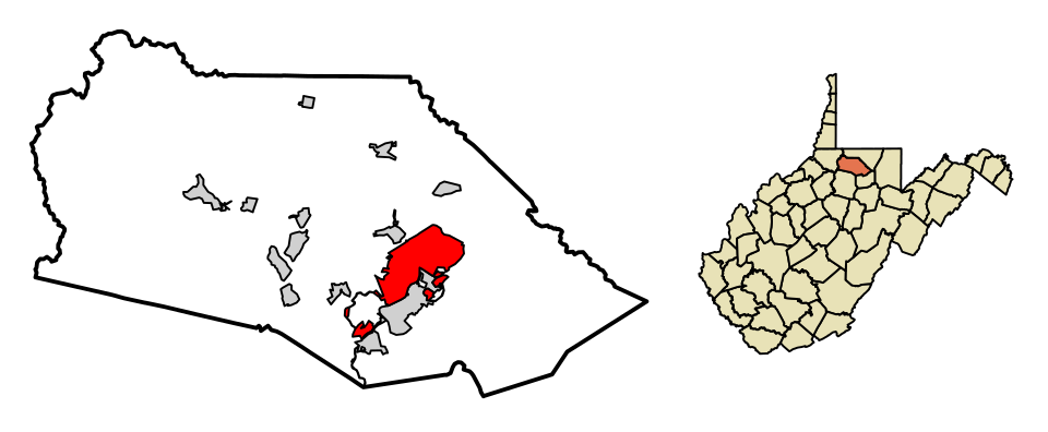 Locator map of Fairmont