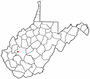 Locator map of South Charleston