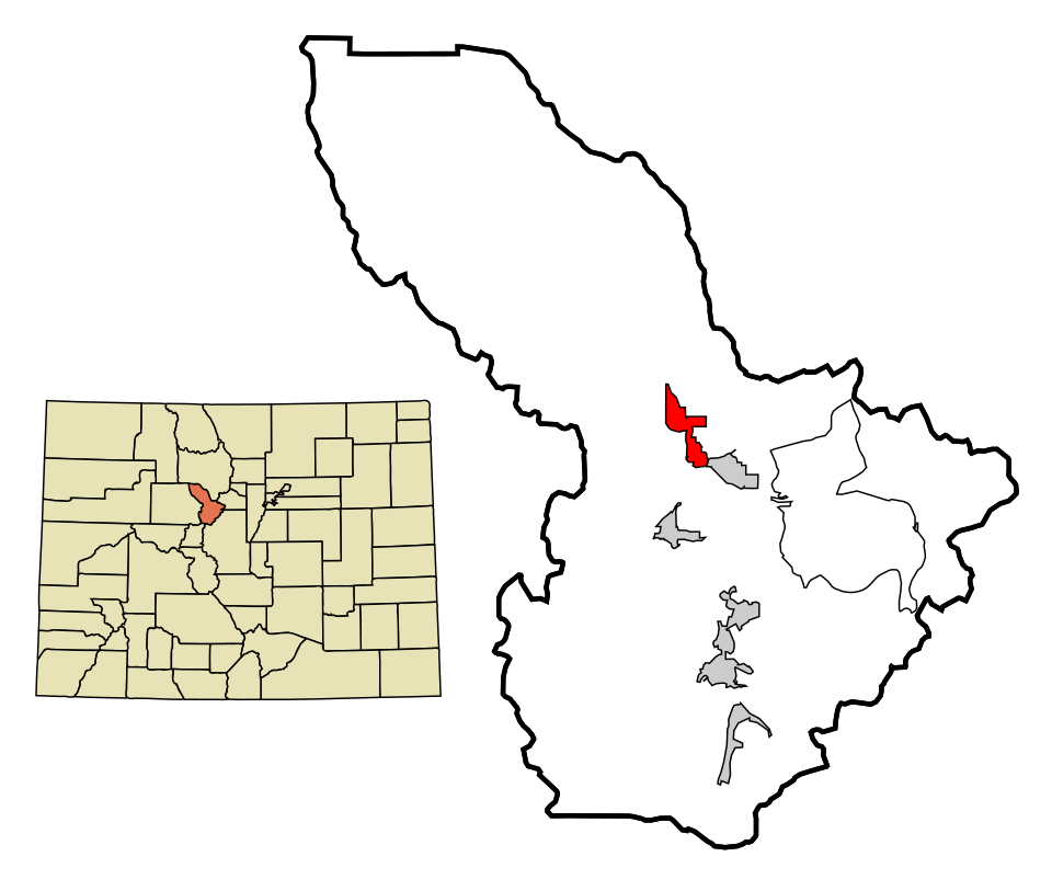 Locator map of Silverthorne