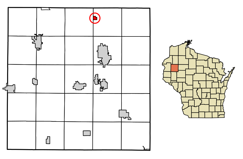 Locator map of Haugen