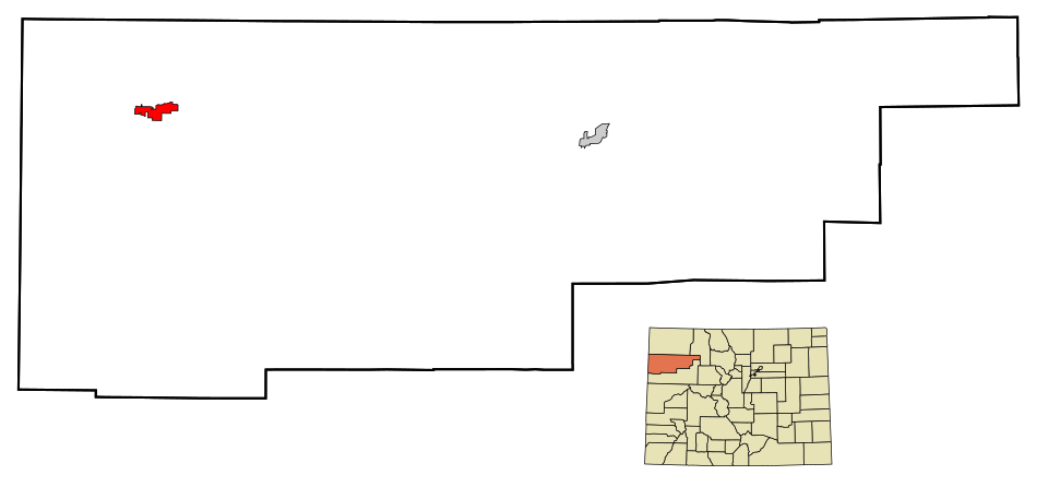 Locator map of Rangely