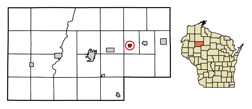 Locator map of Glen Flora