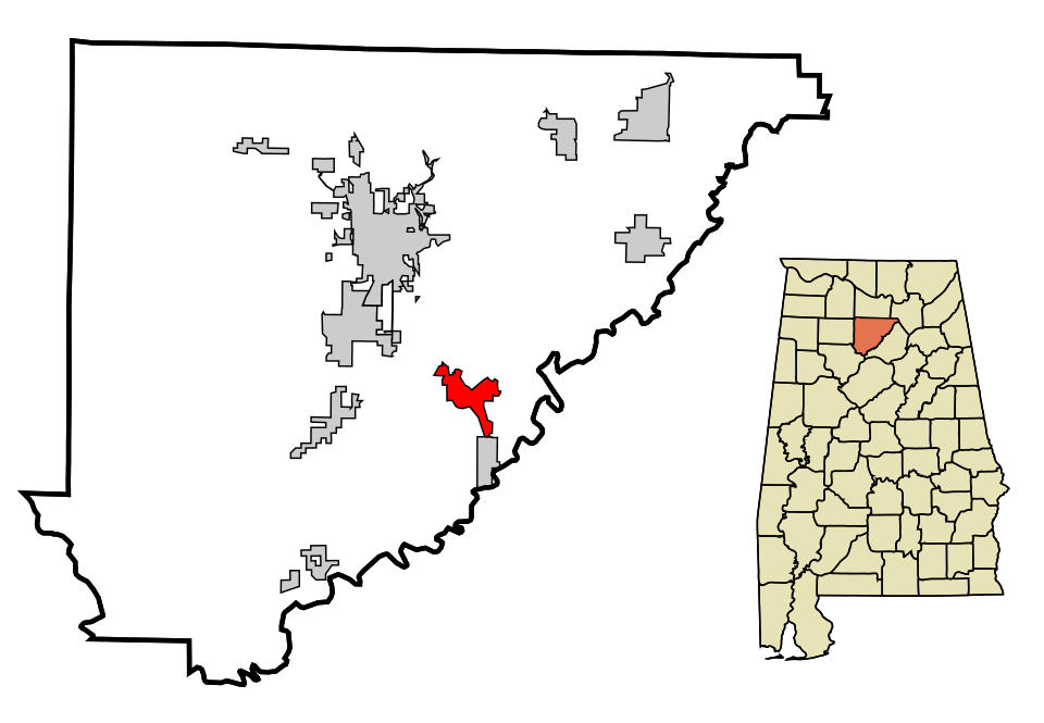 Map of Hanceville
