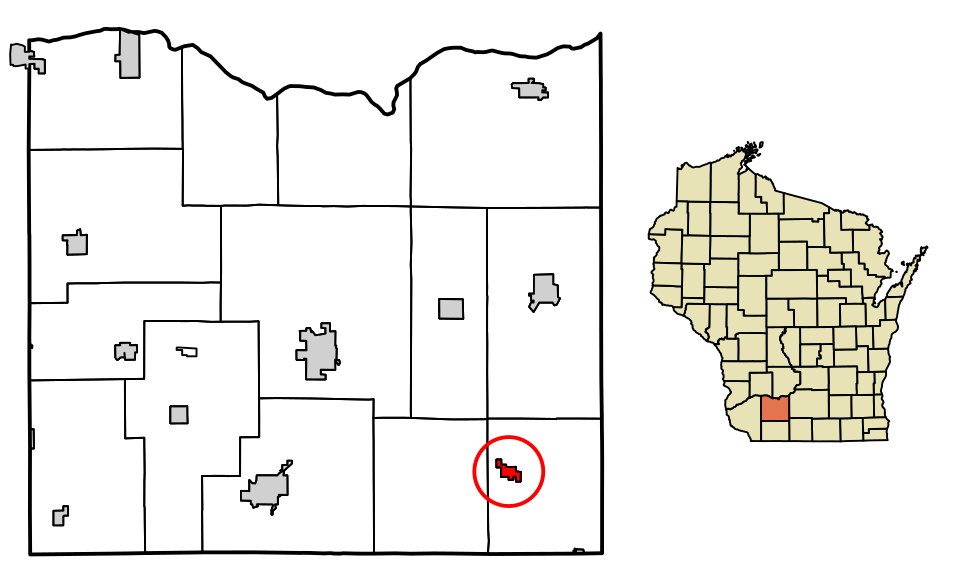 Locator map of Hollandale