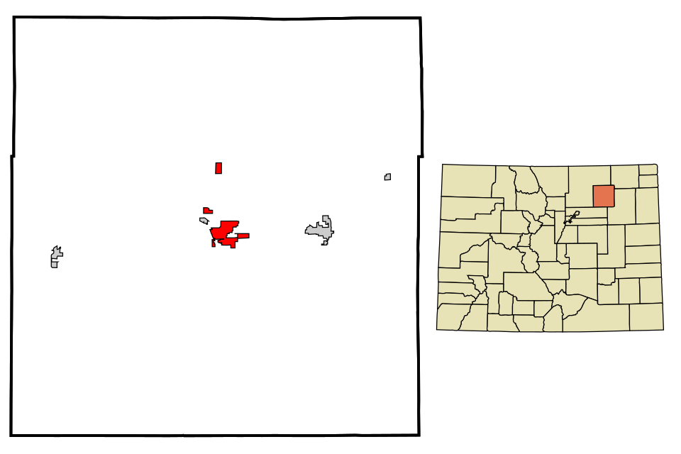 Locator map of Fort Morgan
