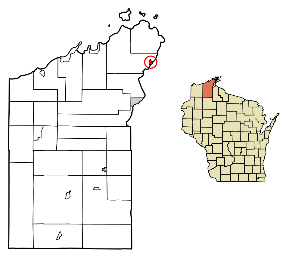 Locator map of Bayfield