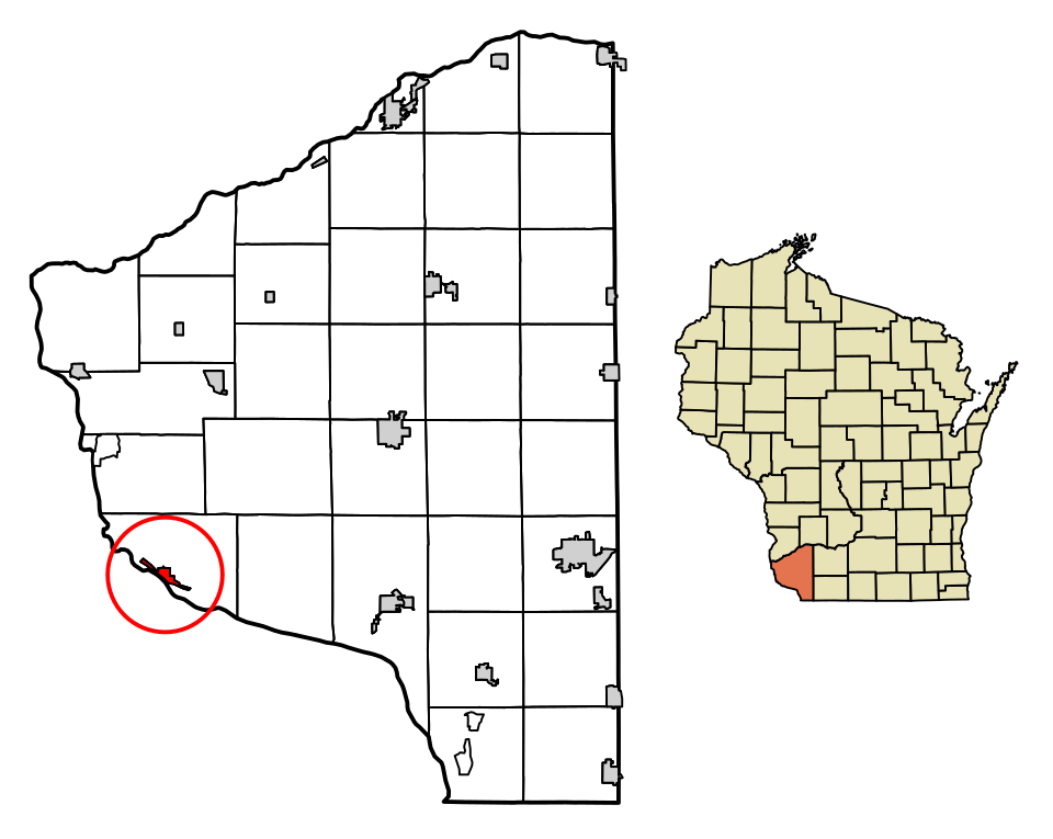 Locator map of Cassville