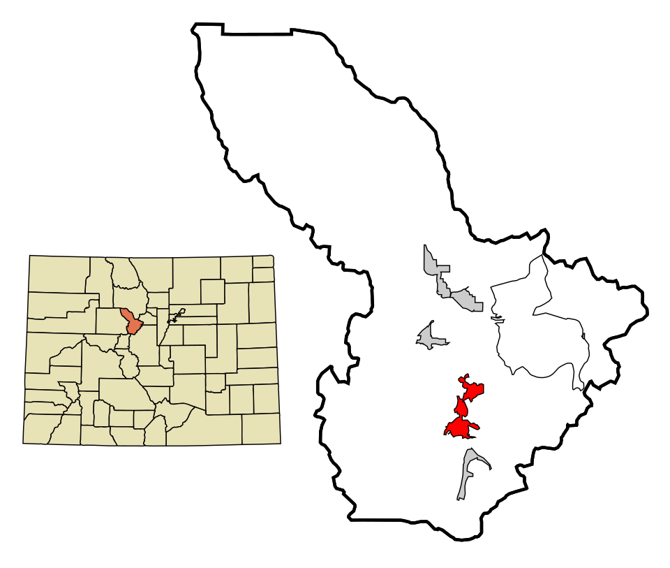 Locator map of Breckenridge