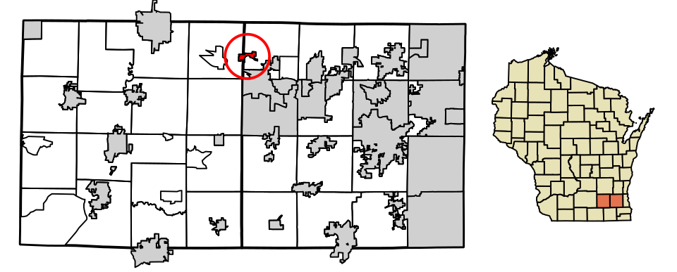 Locator map of Lac La Belle