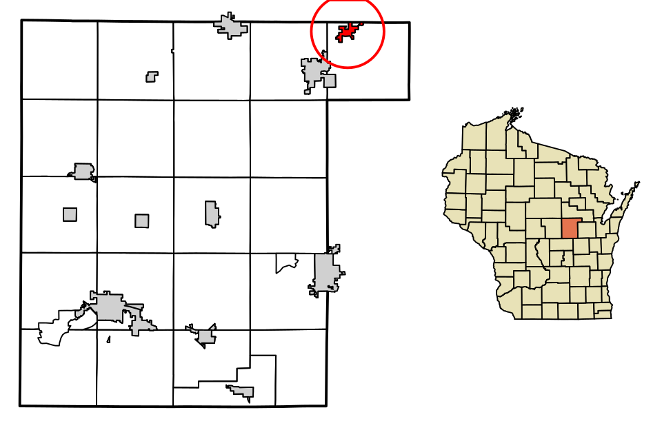 Locator map of Embarrass
