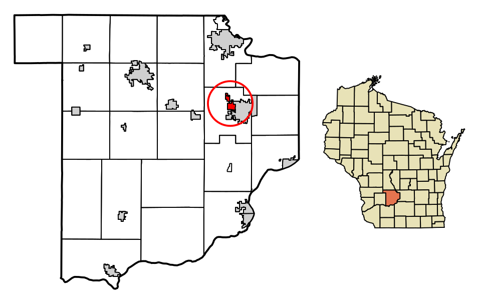 Locator map of West Baraboo