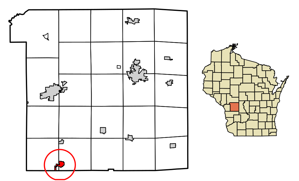 Locator map of Cashton