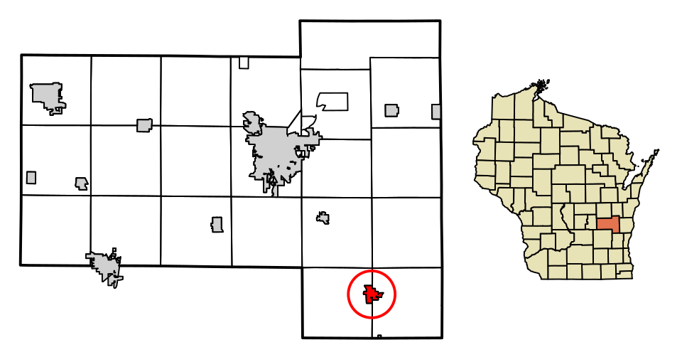 Locator map of Campbellsport