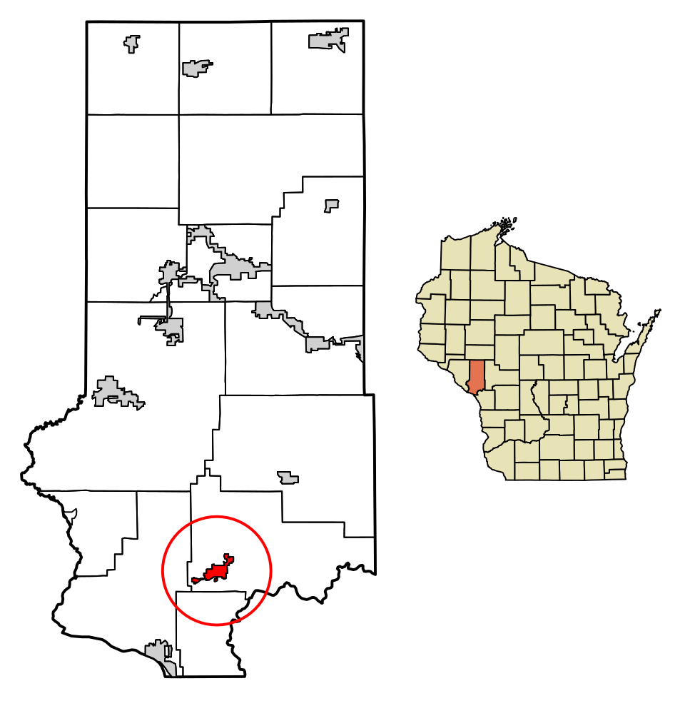 Locator map of Galesville
