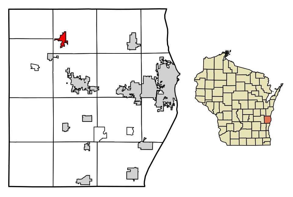 Locator map of Elkhart Lake