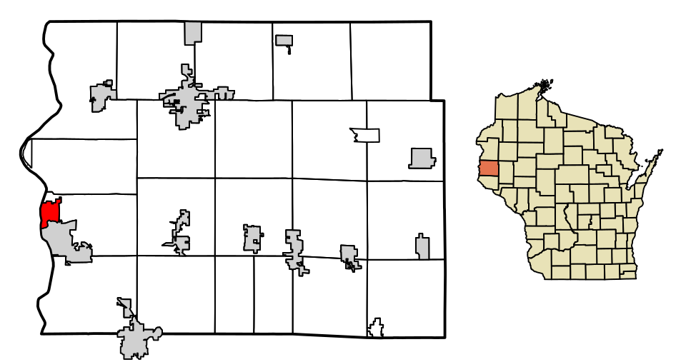 Locator map of North Hudson