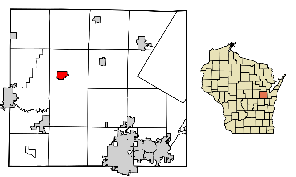 Locator map of Shiocton