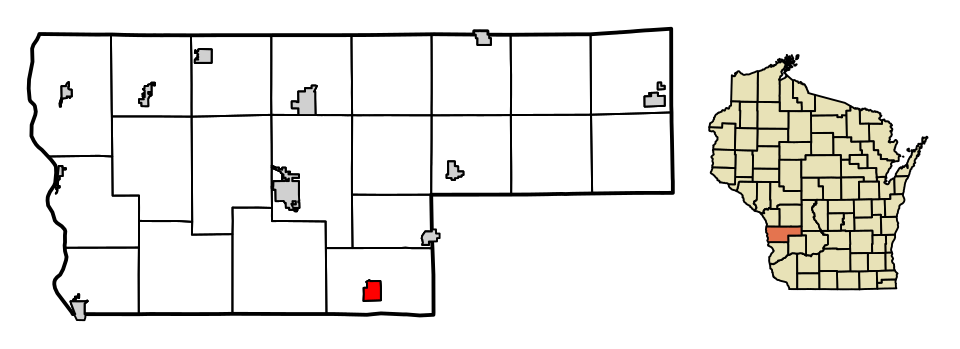 Locator map of Readstown