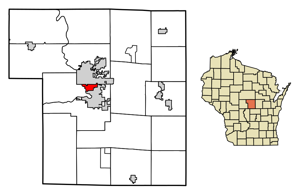 Locator map of Whiting
