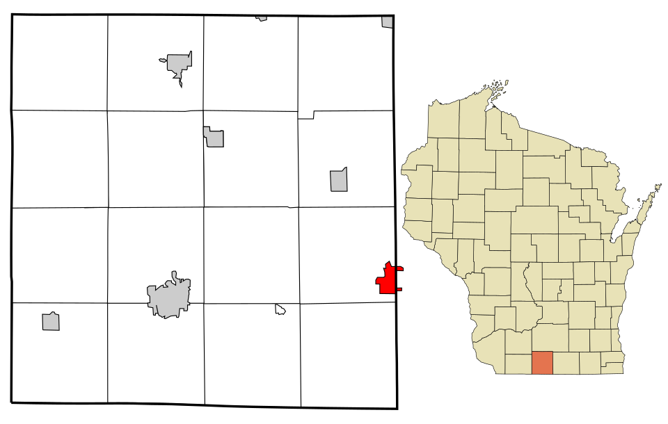 Locator map of Brodhead