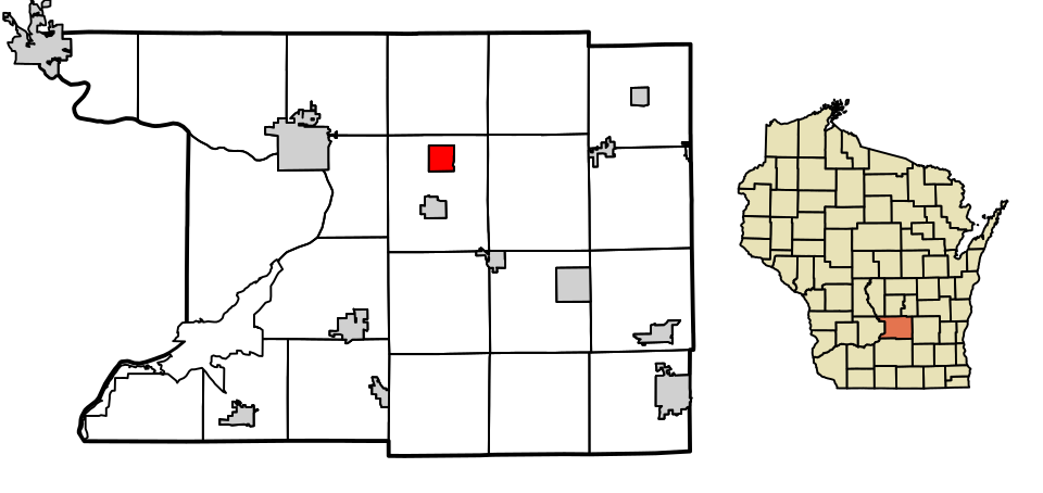 Locator map of Pardeeville