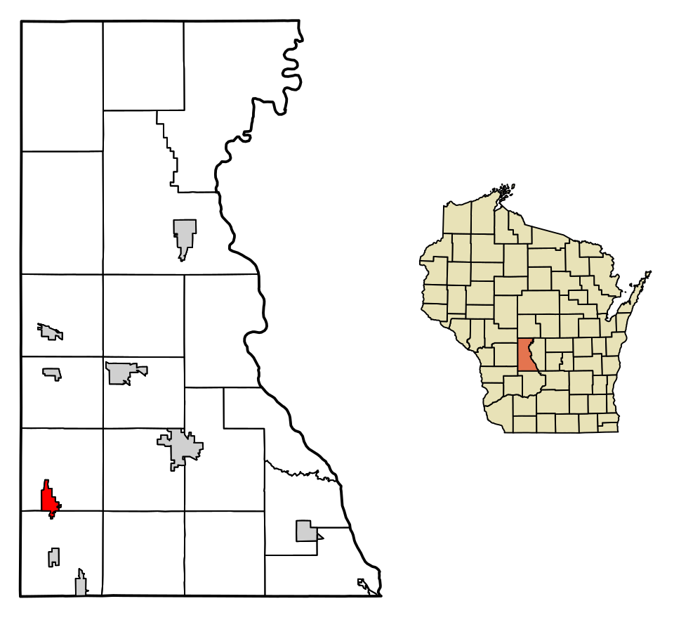 Locator map of Elroy