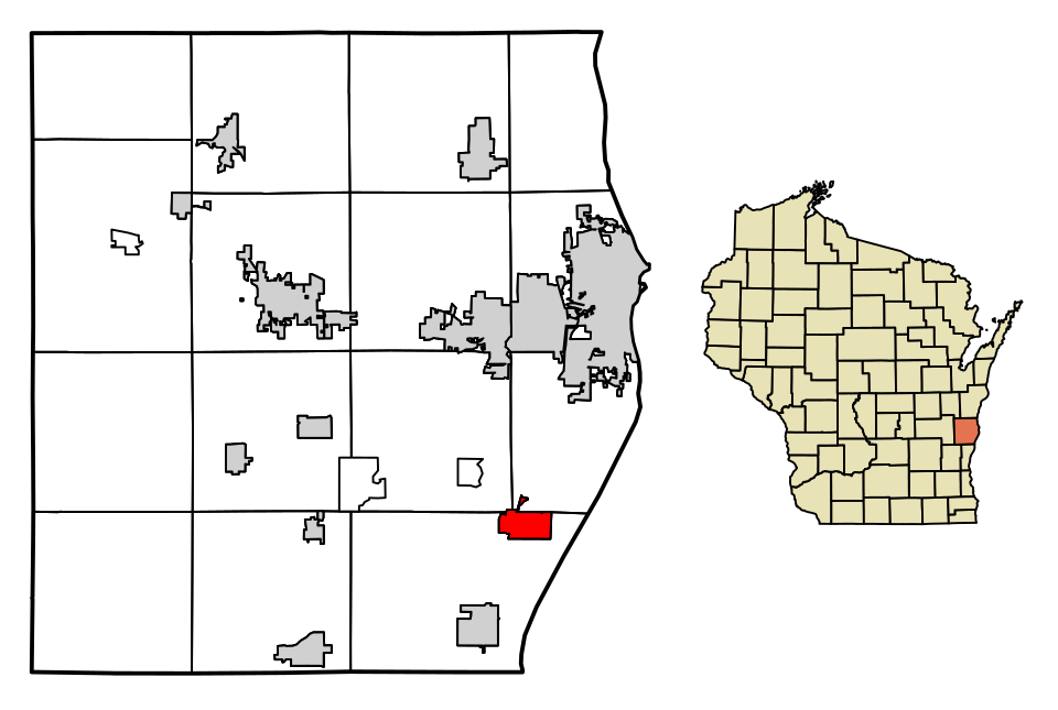 Locator map of Oostburg