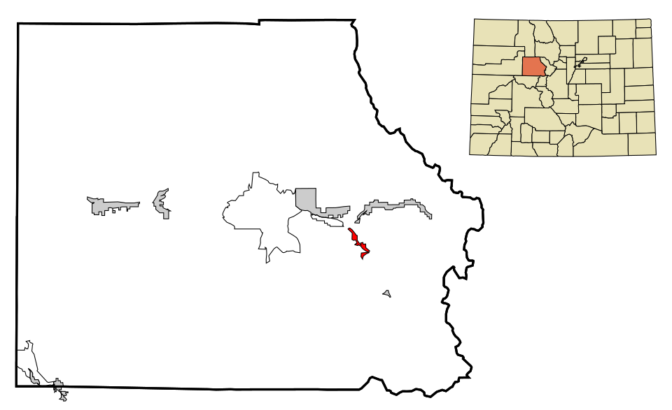 Locator map of Minturn