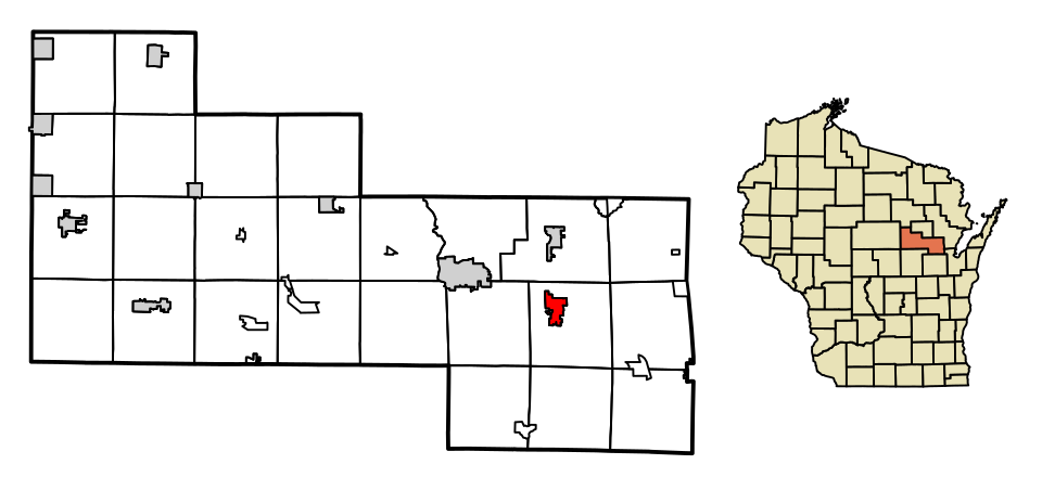 Locator map of Bonduel
