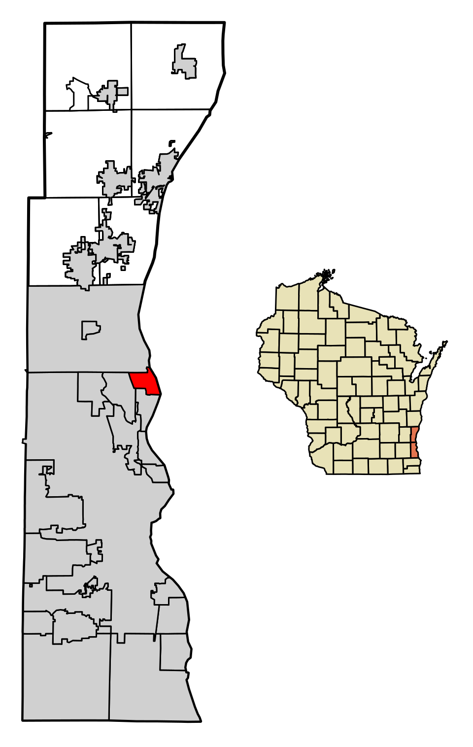 Locator map of Bayside