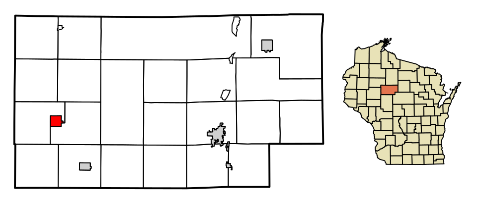 Locator map of Gilman