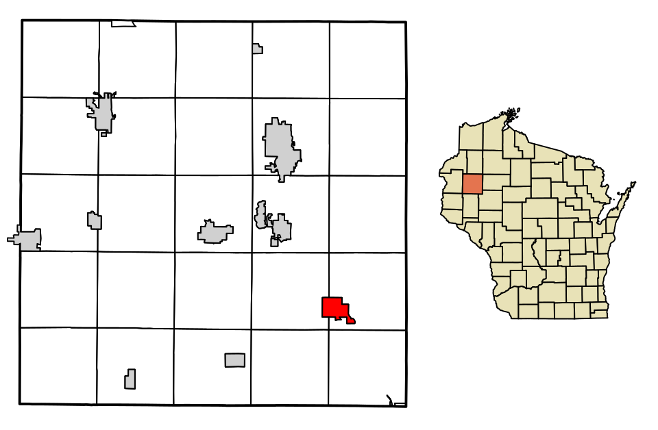 Locator map of Chetek